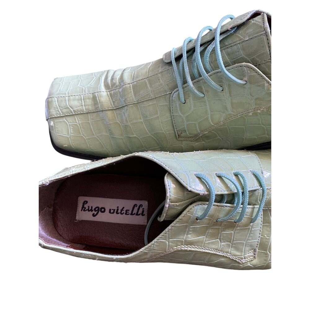 Hugo Vitelli mint Green Dress Shoes for men size 13